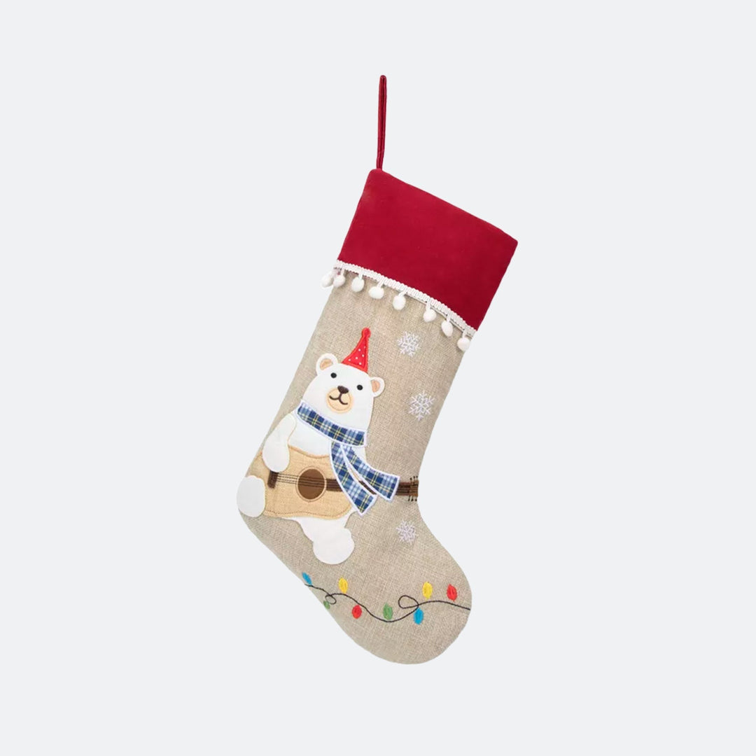 Polar Bear Christmas Stocking