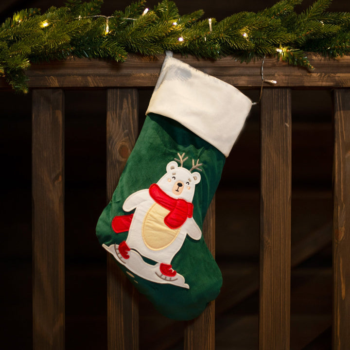 Polar Bear Christmas Stocking