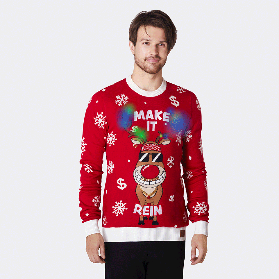 Men's Make it Rein Christmas Sweater