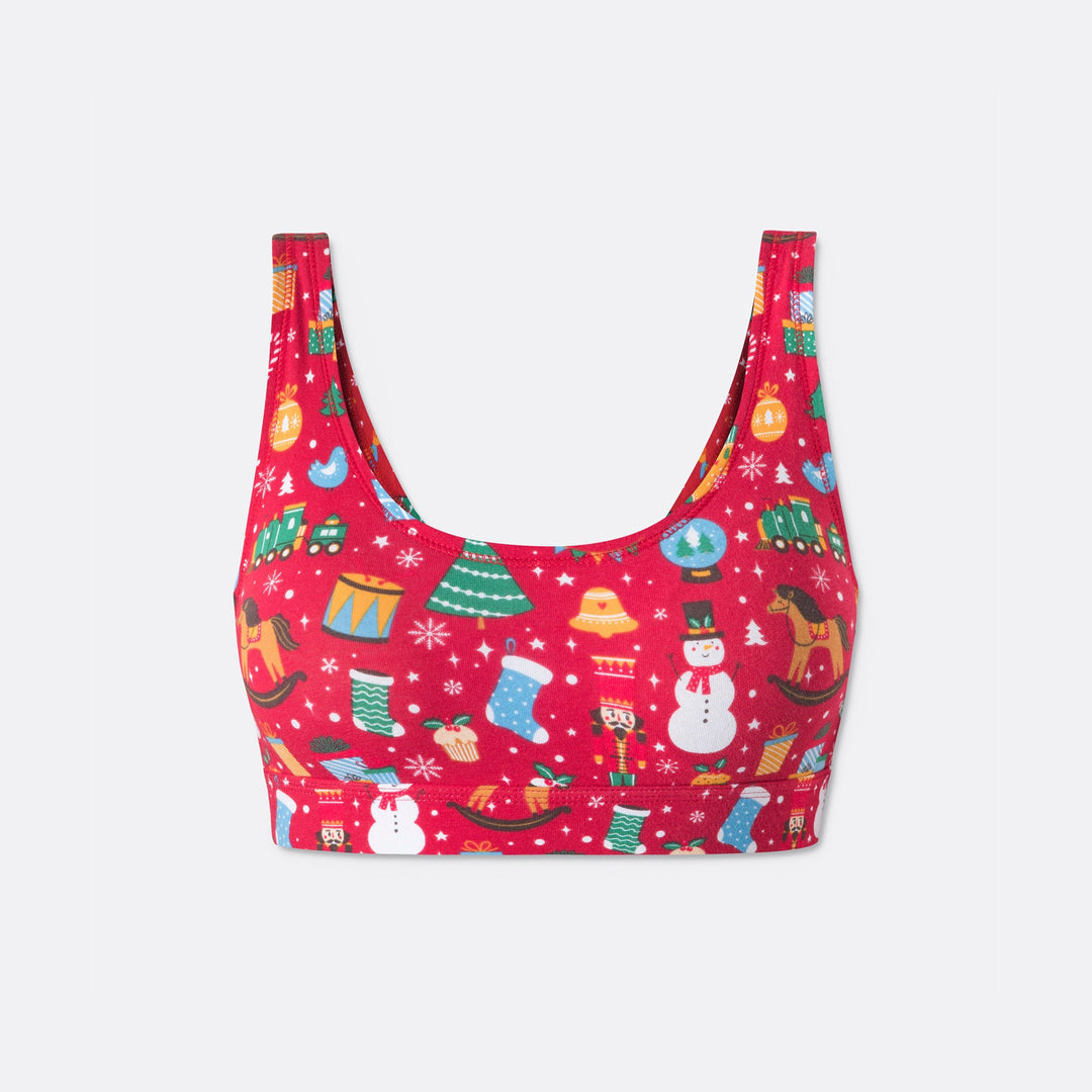 Red Christmas Dream Sports Bra