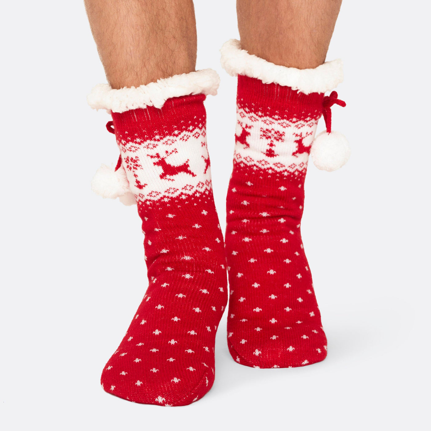 Red Sherpa Socks