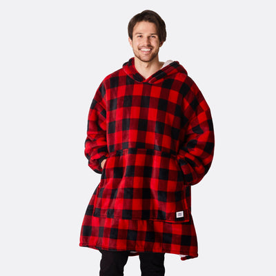 Red Squares HappyHoodie