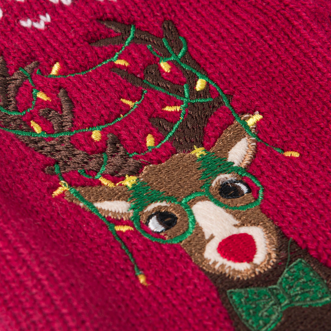 Reindeer Bottle Christmas Sweater