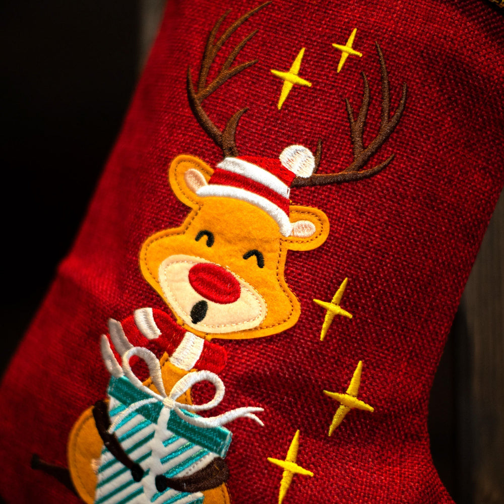 Reindeer Christmas Stocking