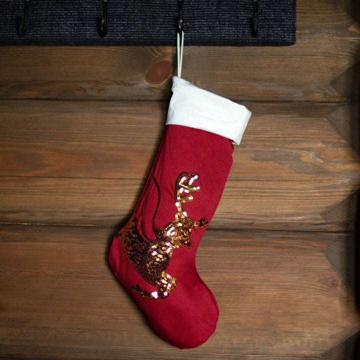 Reindeer Christmas Stocking