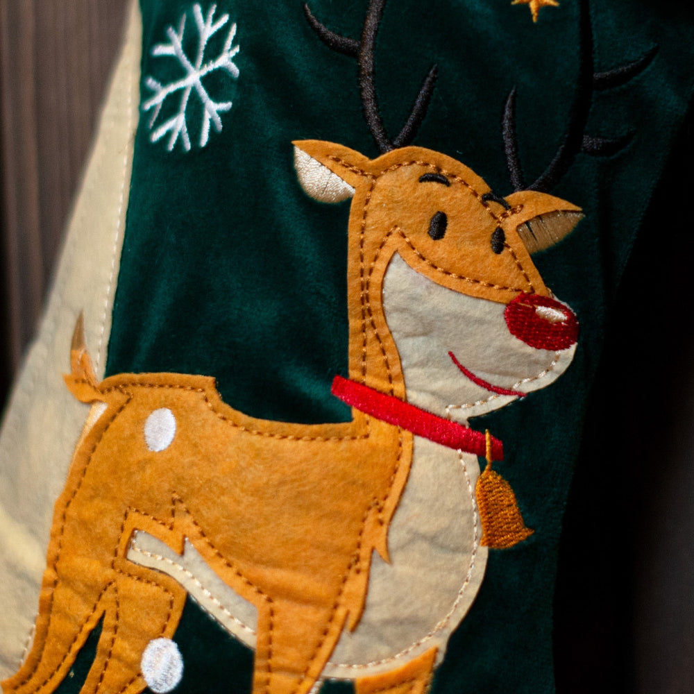 Reindeer Matching Family Christmas Stocking