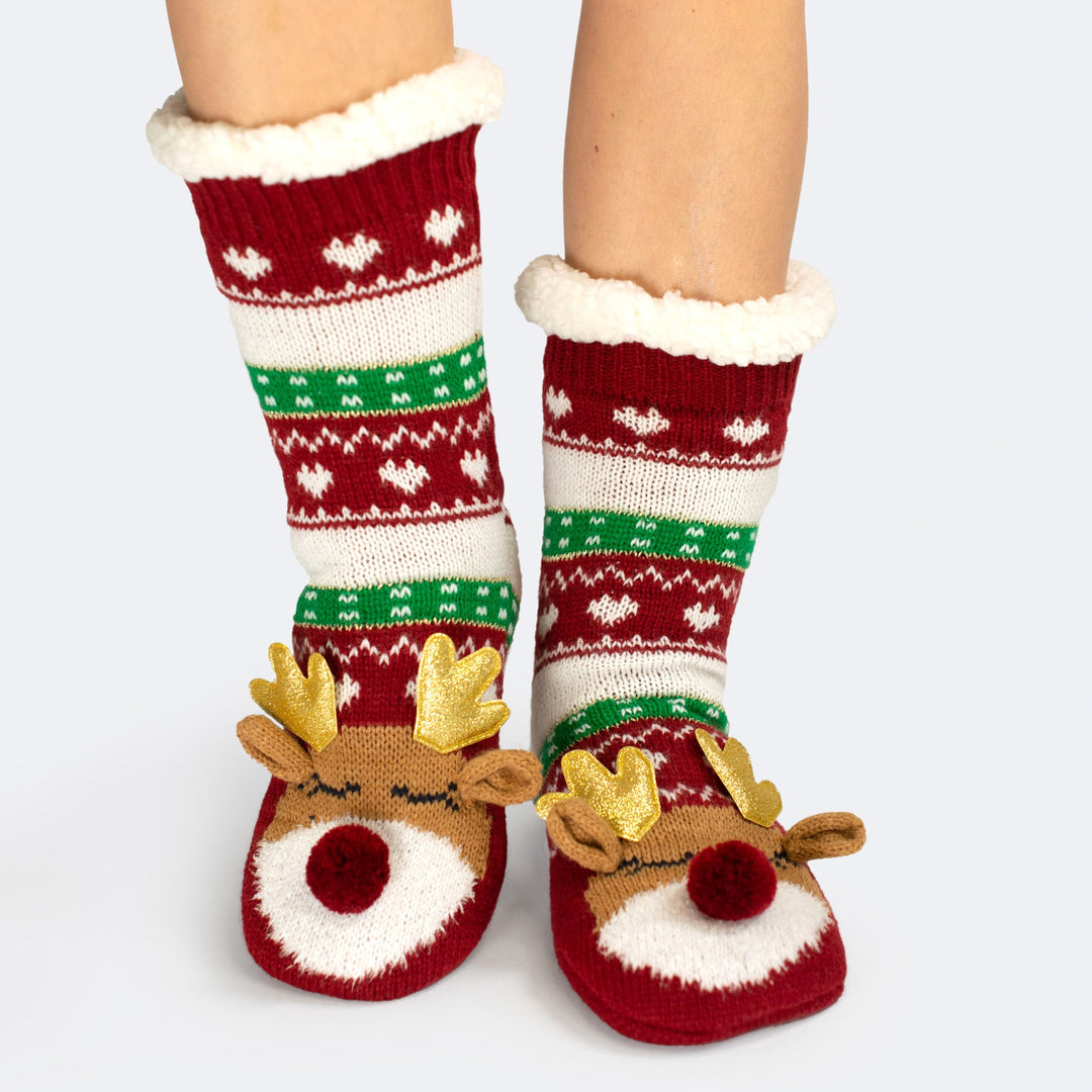 Reindeer Sherpa Socks