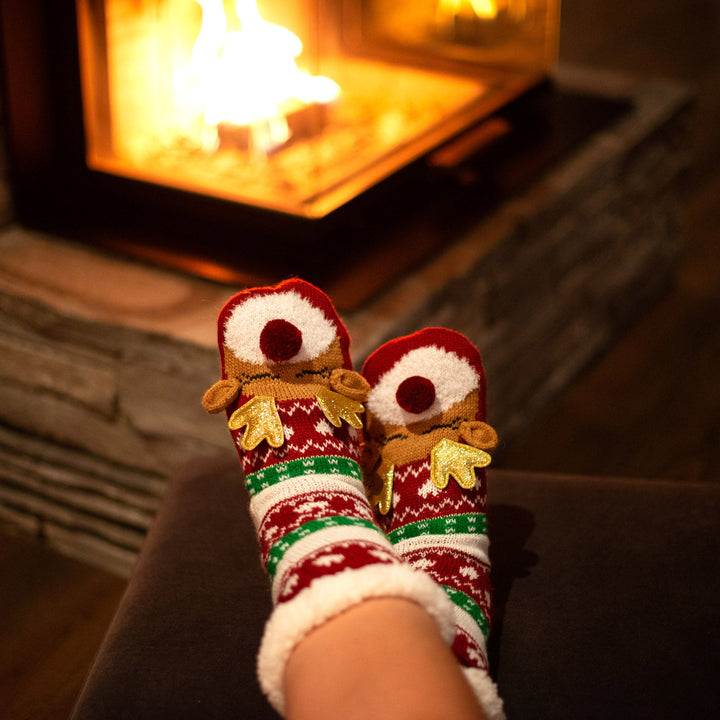 Reindeer Sherpa Socks