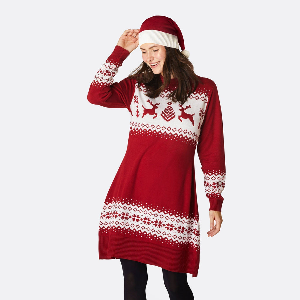 Reindeer Christmas Dress –