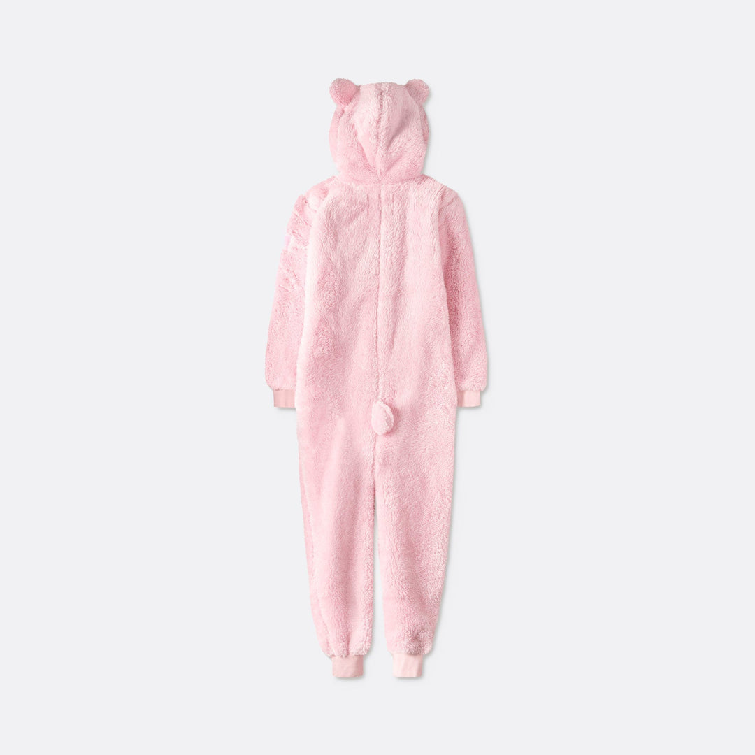 Kids' Pink Teddy Bear Onesie