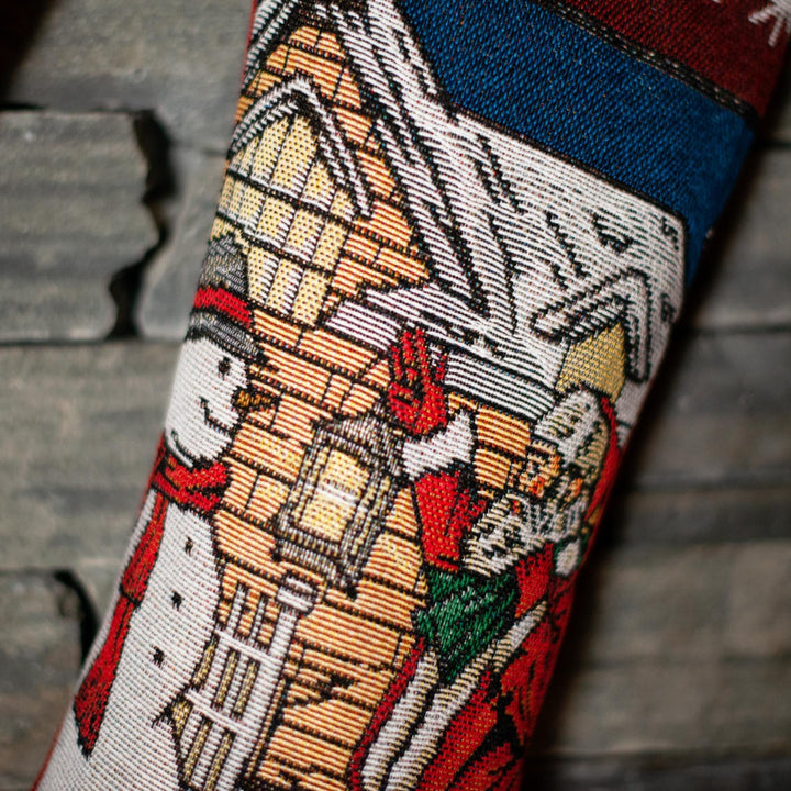 Santa and Snowman Christmas Stocking