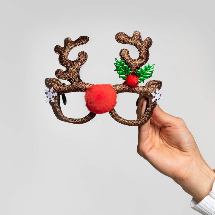 Shiny Reindeer Glasses