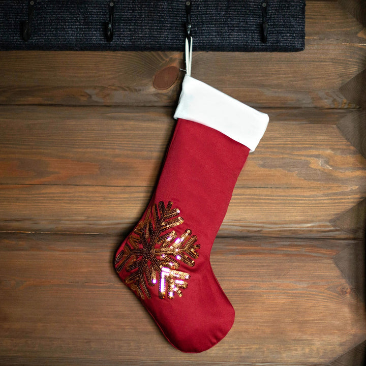 Snowflake Christmas Stocking