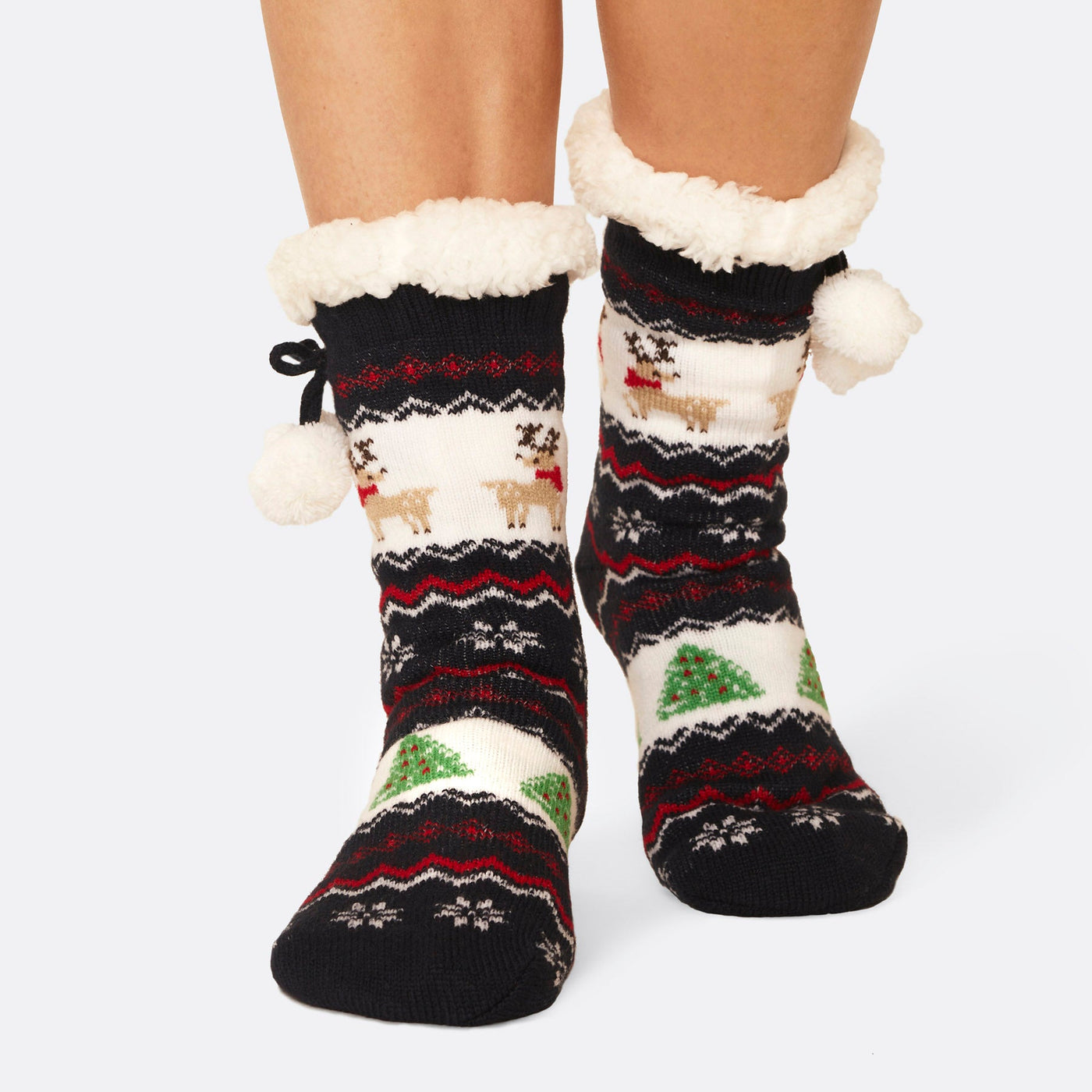 Striped Sherpa Socks