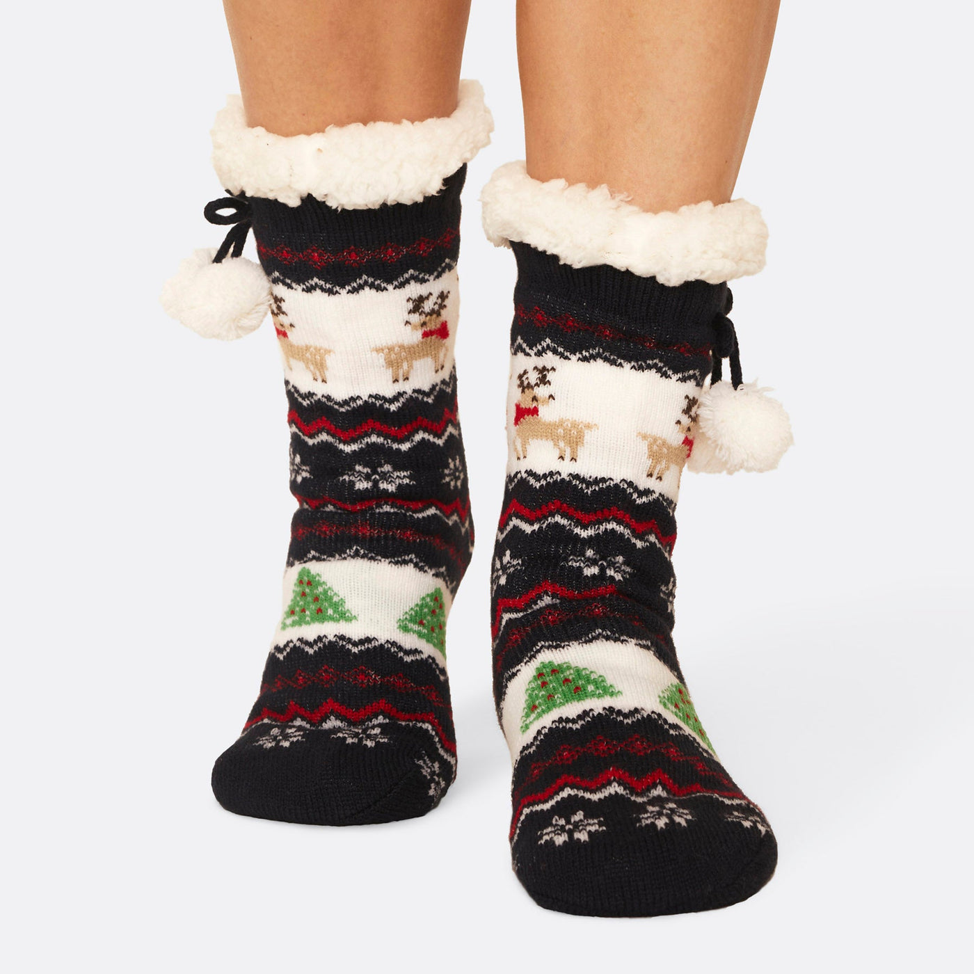 Striped Sherpa Socks