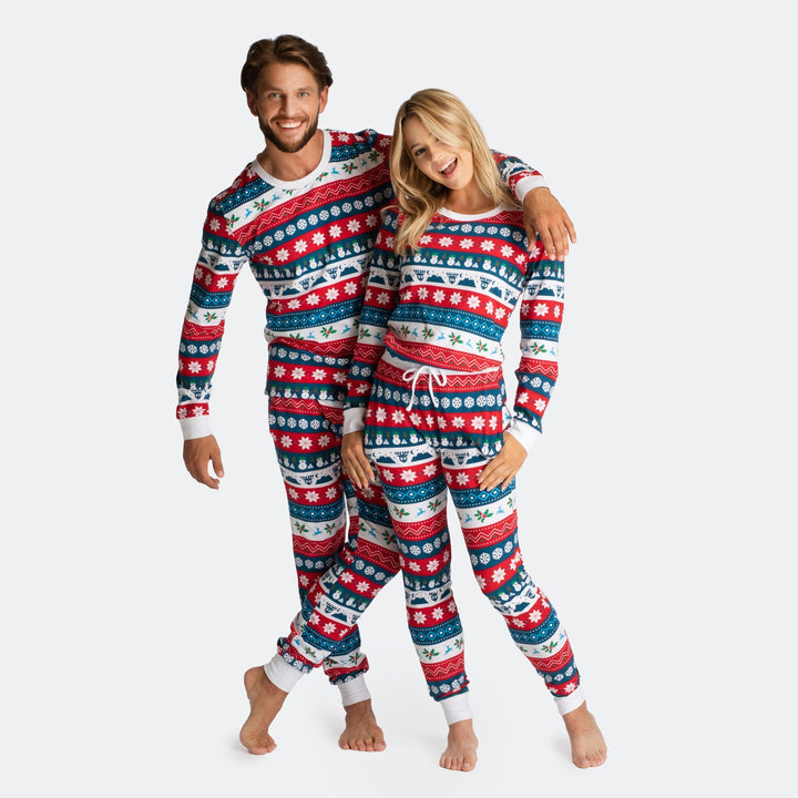 Women's Striped Christmas Pyjamas