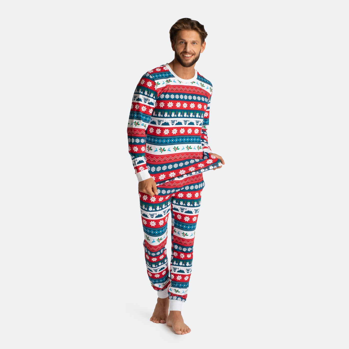 Men's Striped Christmas Pyjamas