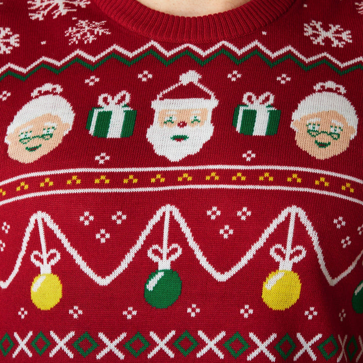 Men's Striped Red Christmas Sweater