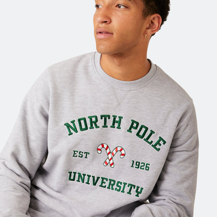 Men's North Pole University Christmas Sweatshirt