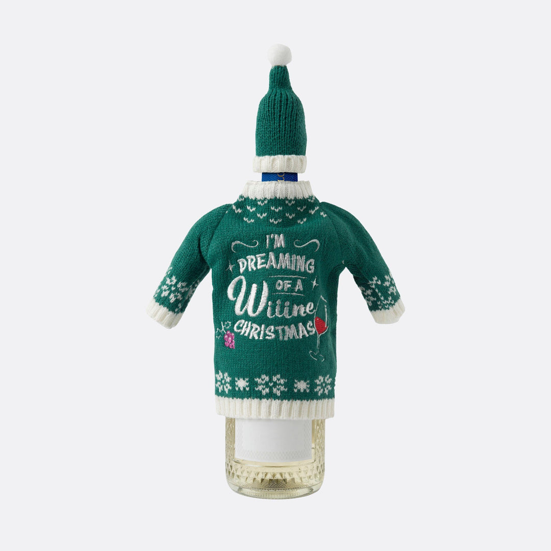 Wine Bottle Christmas Sweater