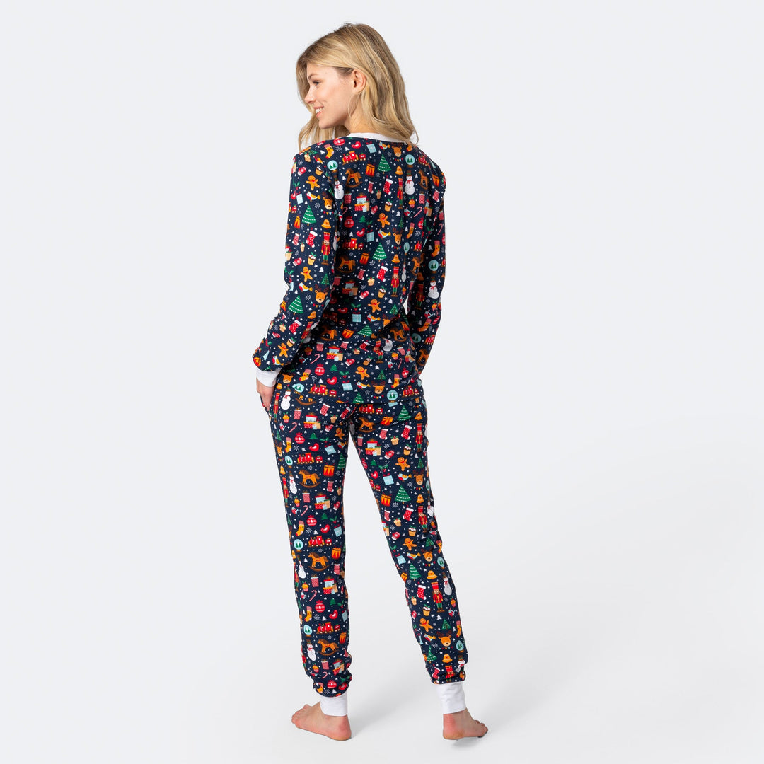 Women's Blue Christmas Dream Christmas Pyjamas