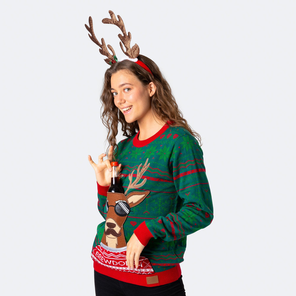 Women's Brewdolph Christmas Sweater