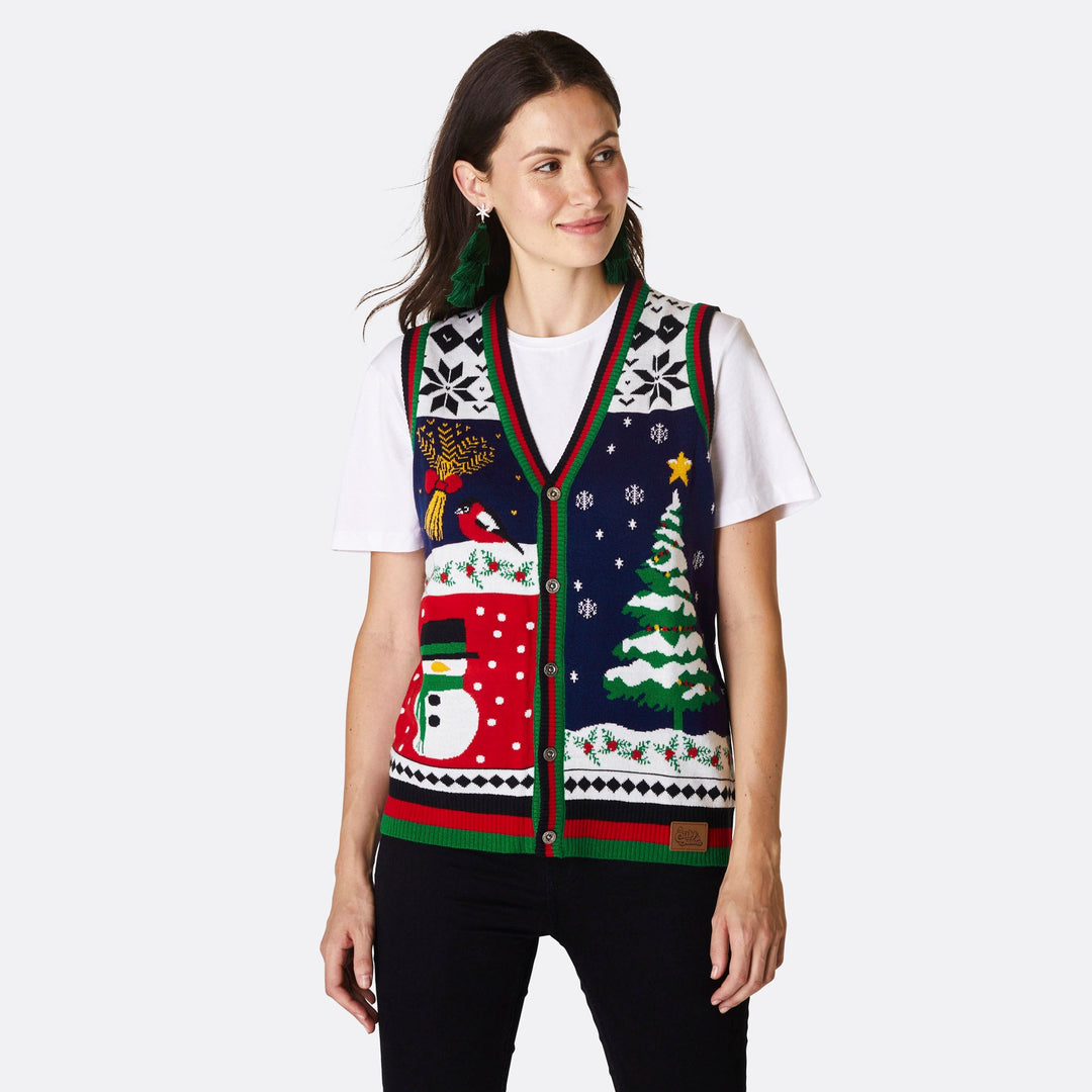 Women's Christmas Waistcoat