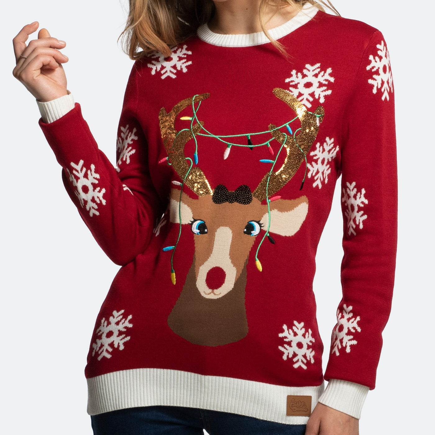 Women's Cute Reindeer Christmas Sweater