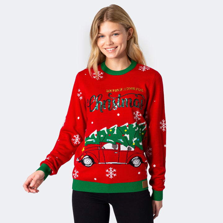 Women's Driving Home For Christmas Christmas Sweater