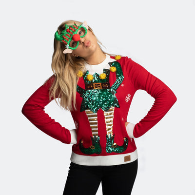 Women's Elf Christmas Sweater