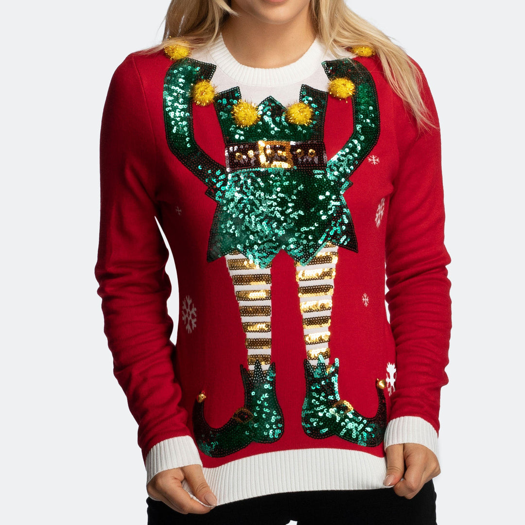 Women's Elf Christmas Sweater