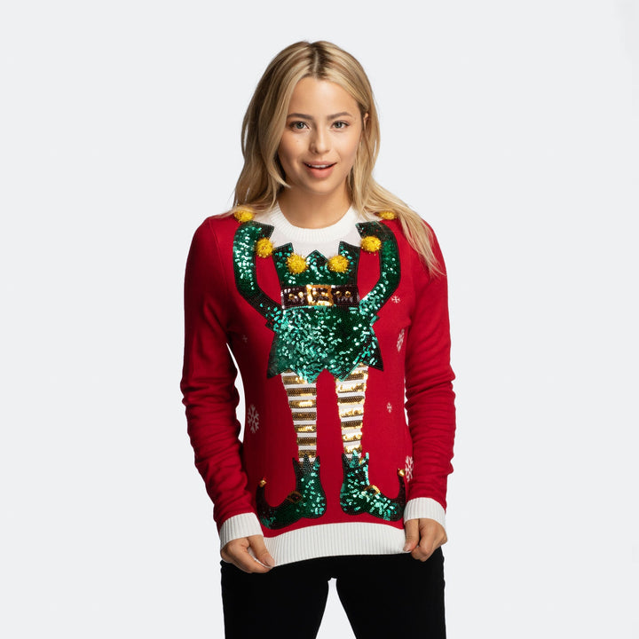 Women's Elf Christmas Sweater