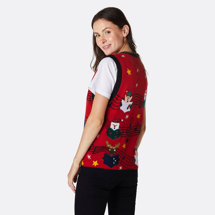 Women's Fa-la-la Christmas Waistcoast