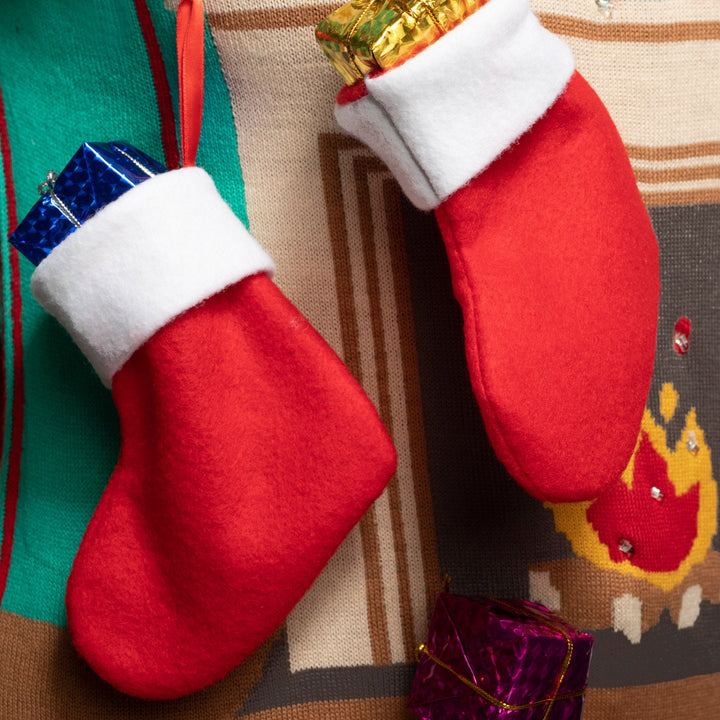 Women's Fireplace Christmas Sweater