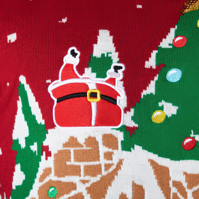 Women's Gingerbread House Christmas Sweater