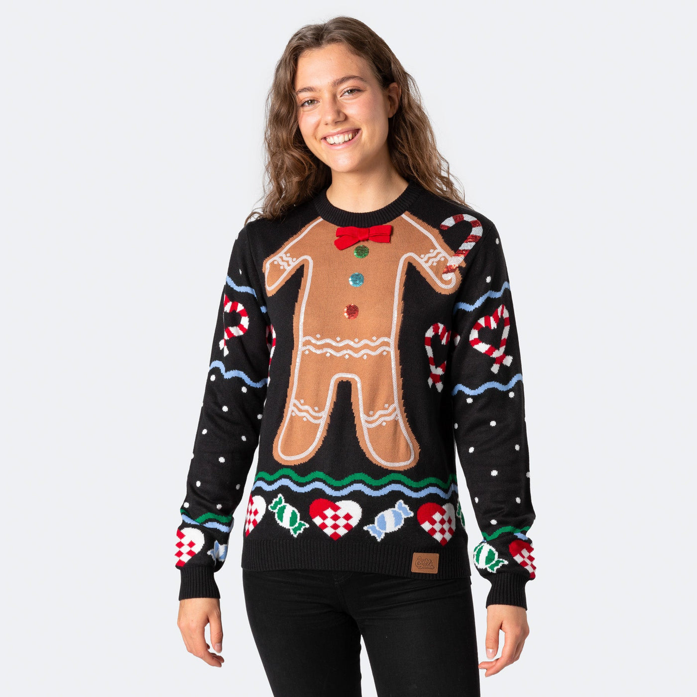 Women's Gingerbread Man Christmas Sweater