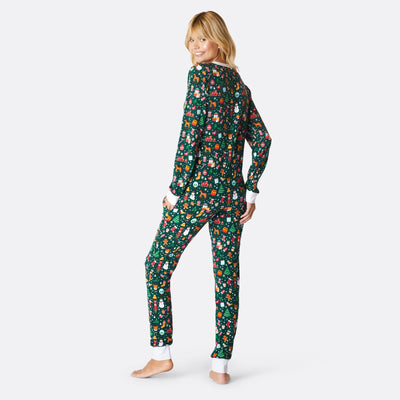 Women's Green Christmas Dream Christmas Pyjamas