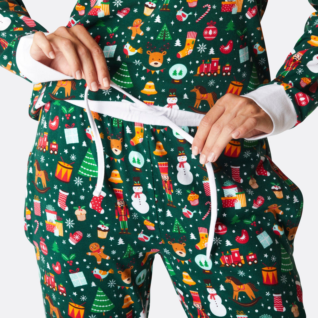 Women's Green Christmas Dream Christmas Pyjamas