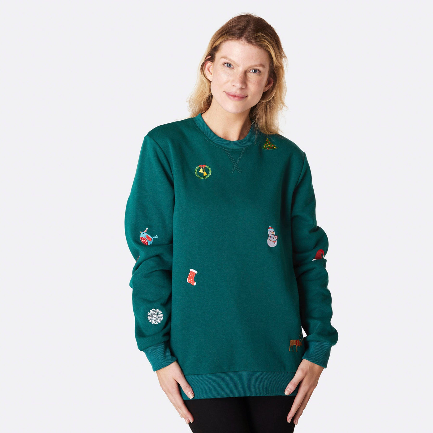 Women's Green Christmas Sweatshirt