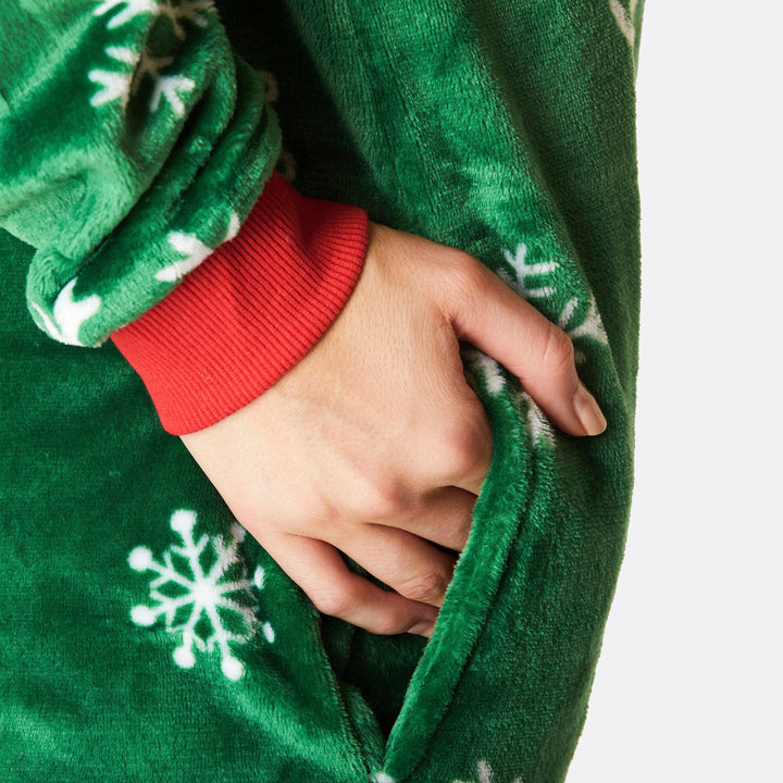 Women's Green Reindeer Onesie