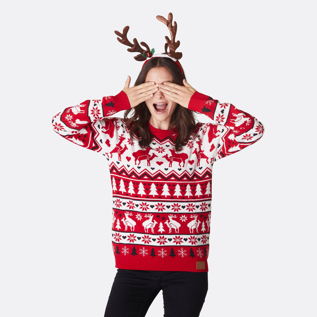 Women's Humping Reindeers Christmas Sweater