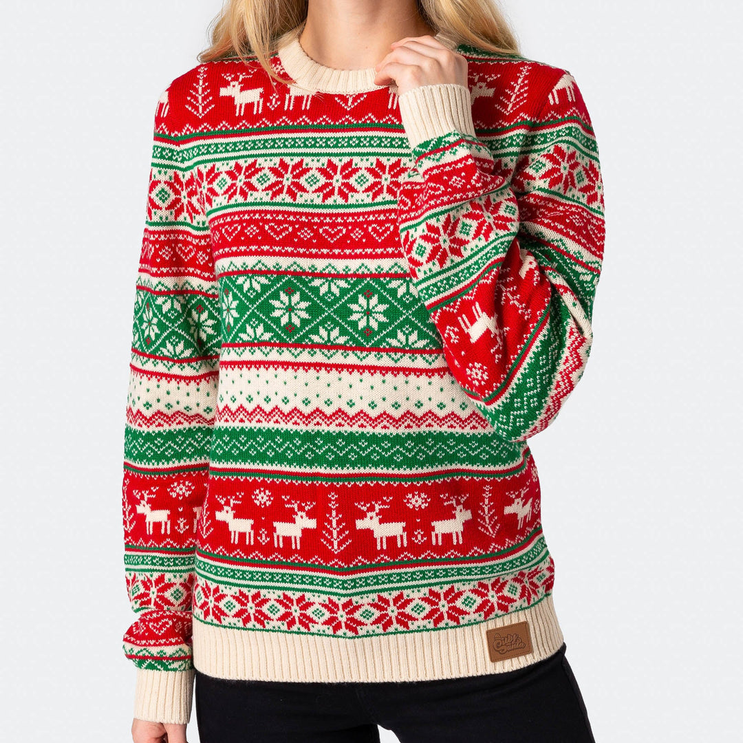 Women's Knitted Christmas Sweater