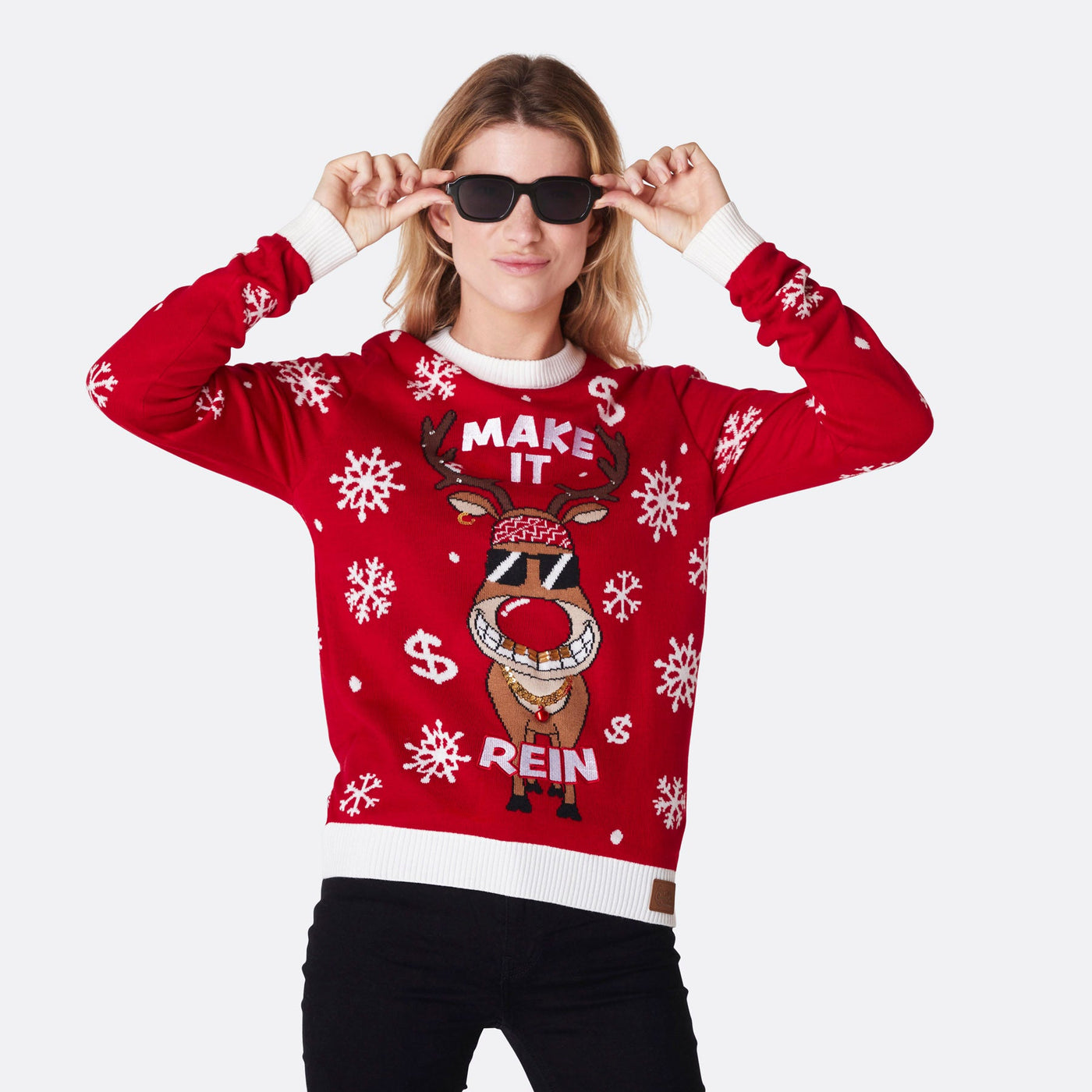 Women's Make it Rein Christmas Sweater
