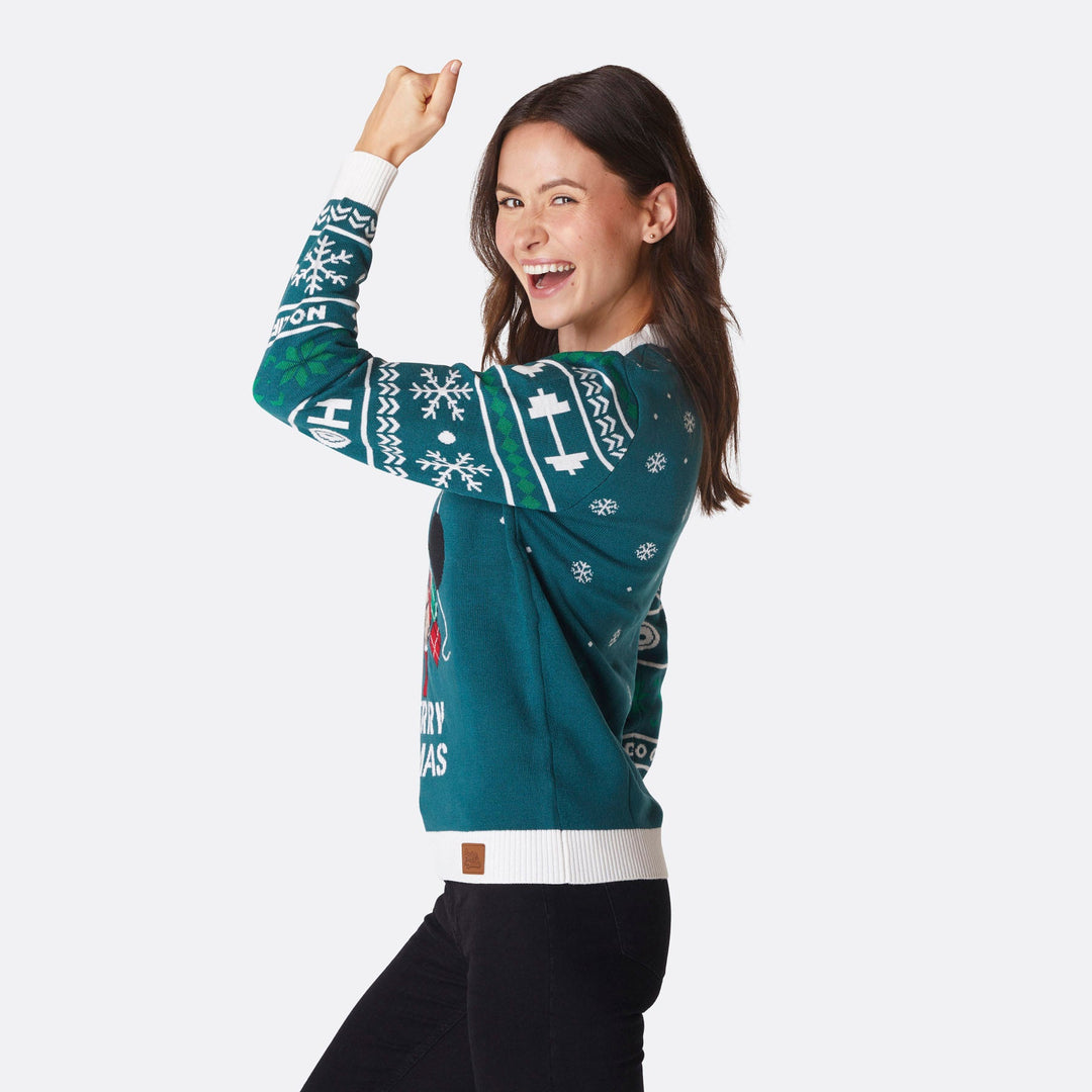 Women's Merry Fitmas Christmas Sweater