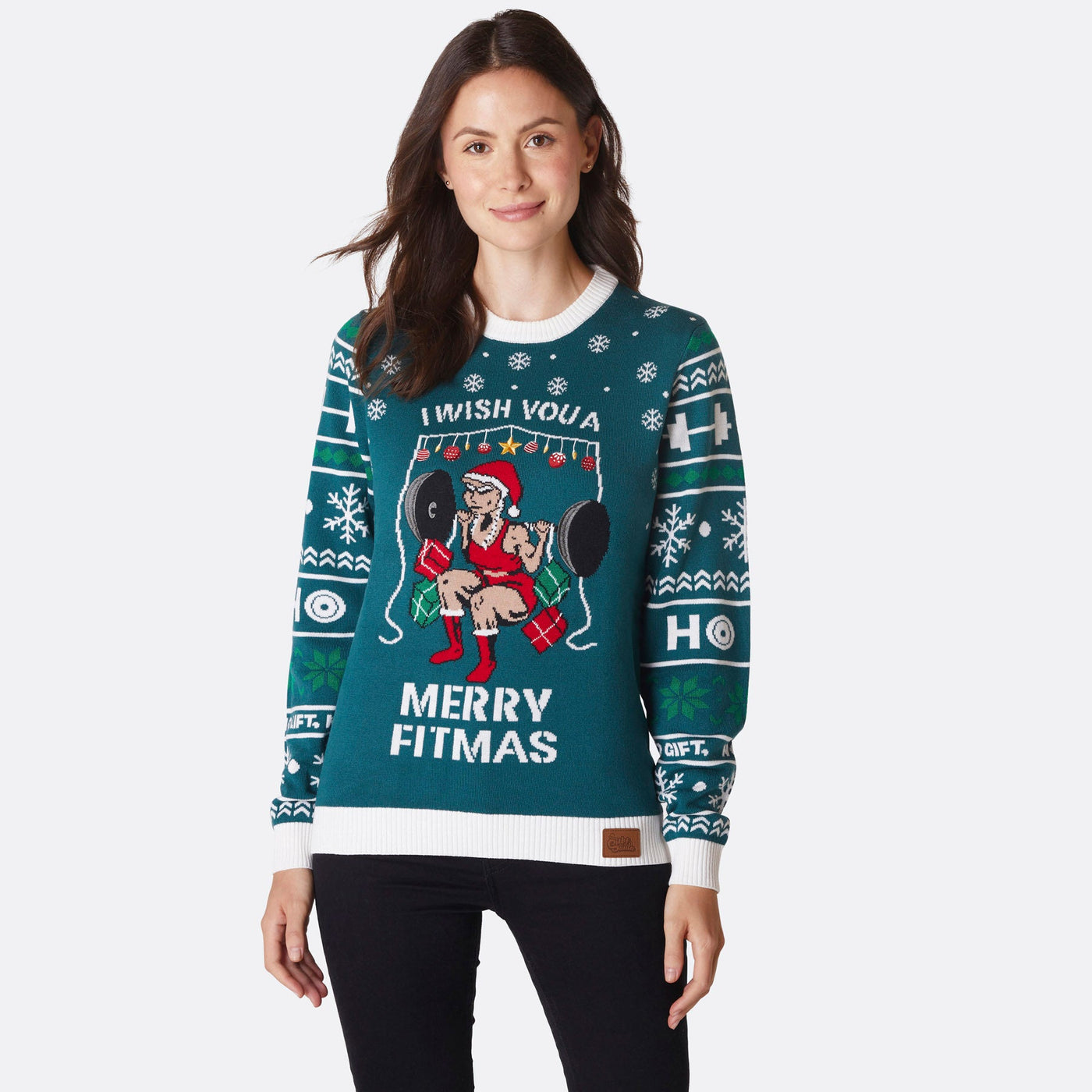 Women's Merry Fitmas Christmas Sweater