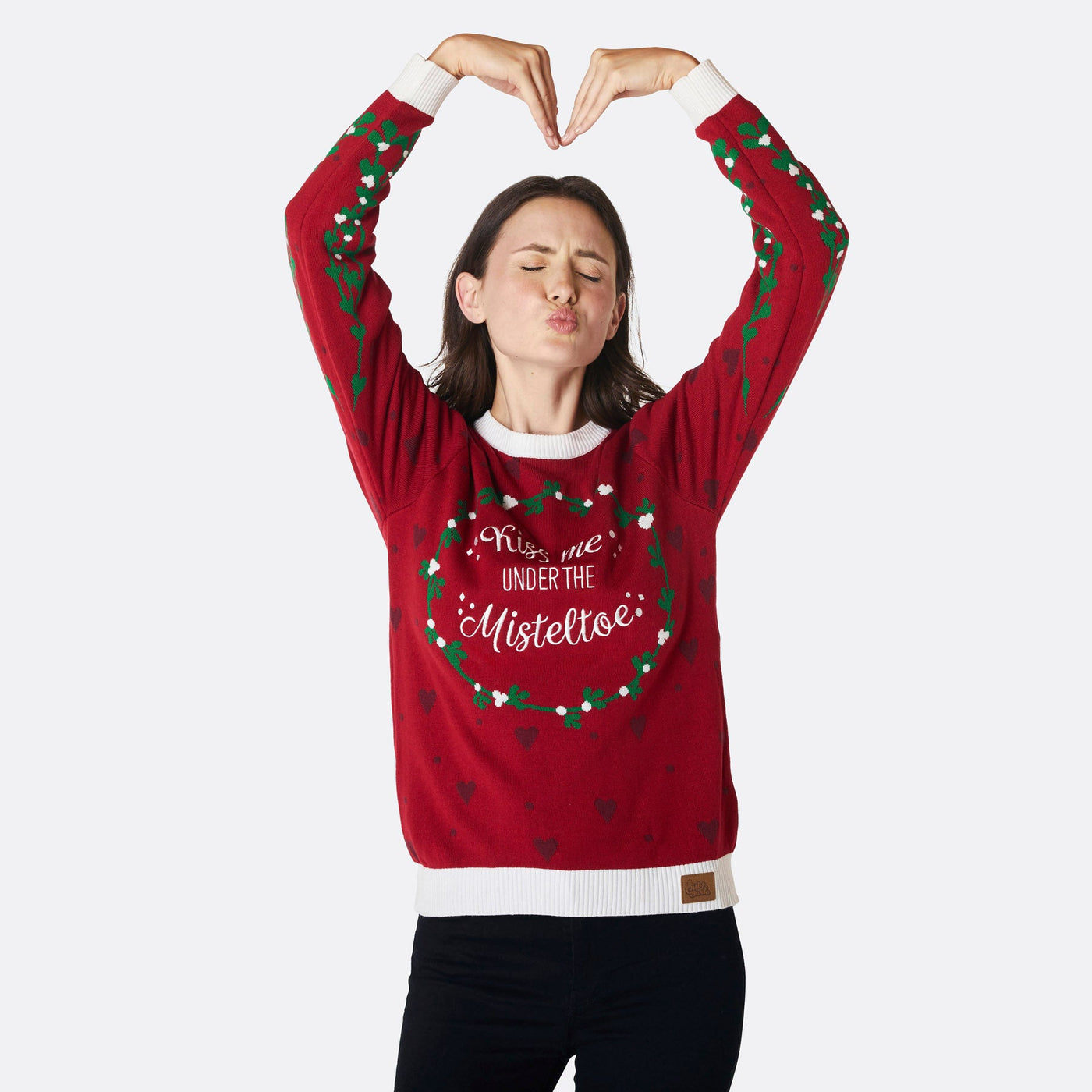 Women's Mistletoe Christmas Sweater