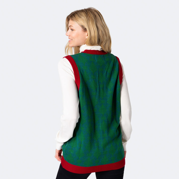 Women's Polar Bear Christmas Waistcoat