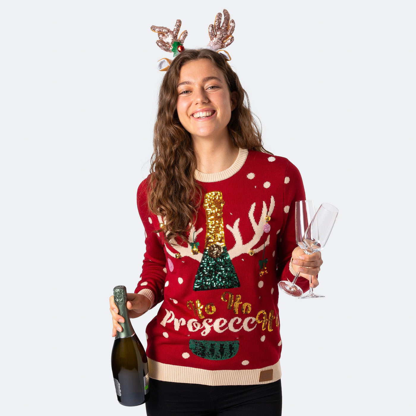 Women's Prosecco Christmas Sweater