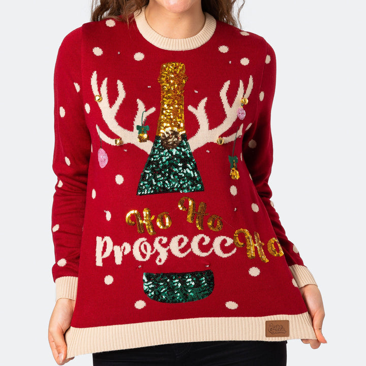 Women's Prosecco Christmas Sweater