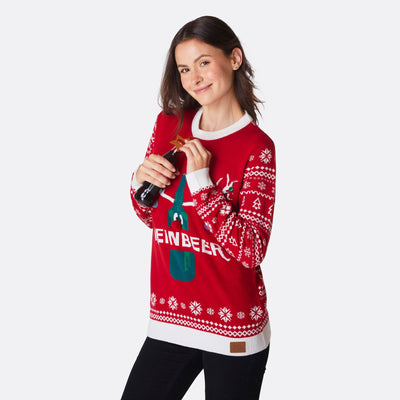 Women's Reinbeer Red Christmas Sweater